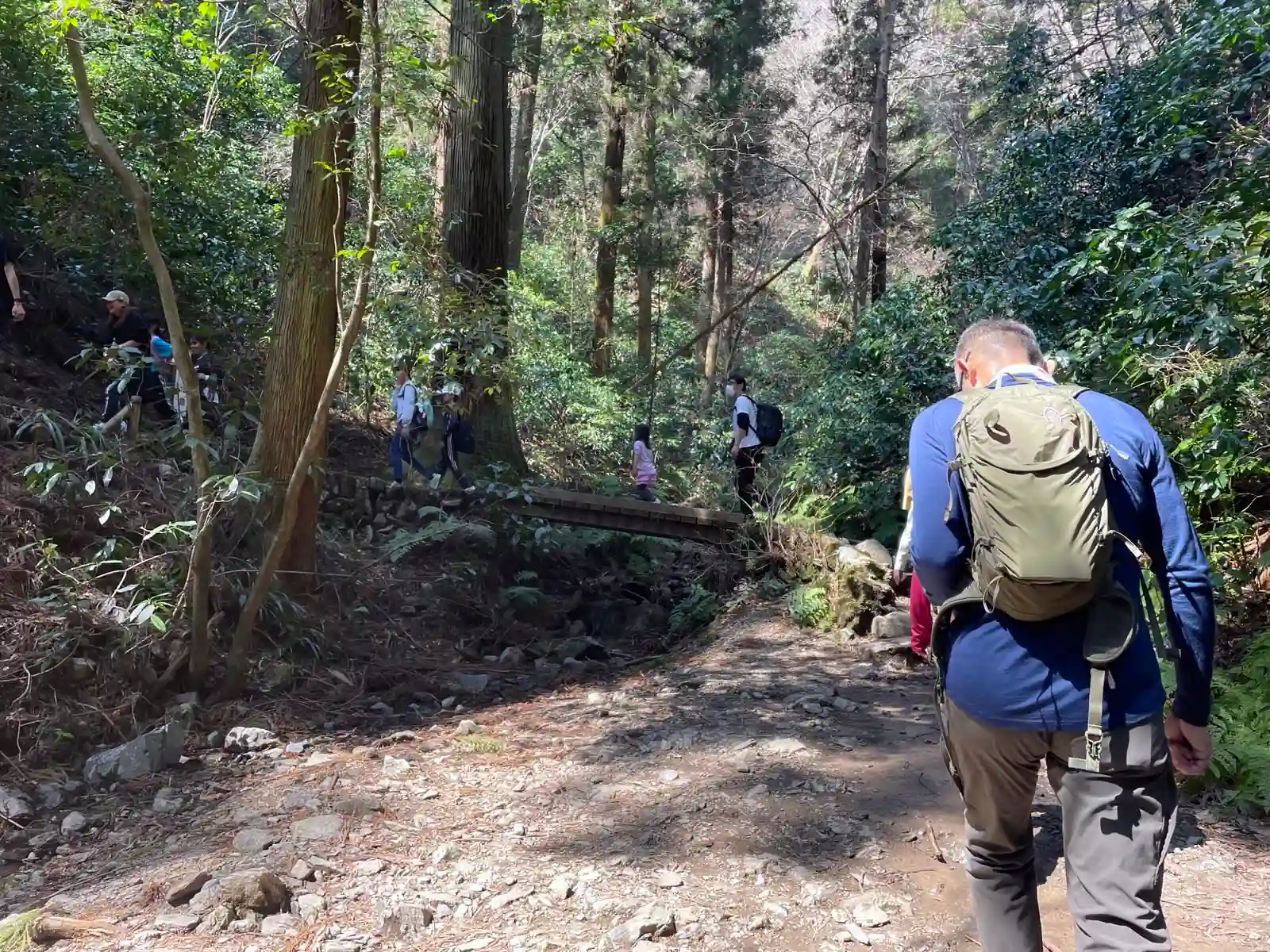 Hiking with kids.